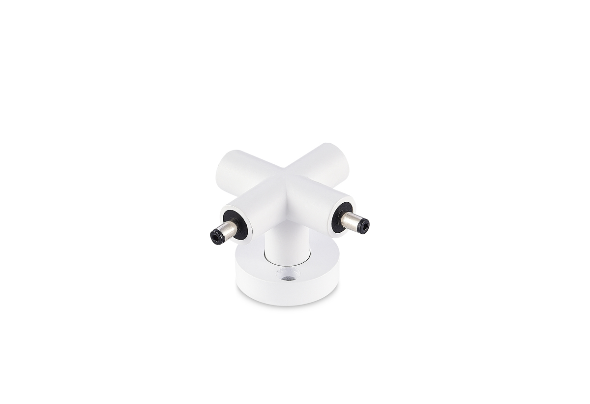 Токопроводящий Х-соединитель для св-ка Donolux X Connector DL20651 W