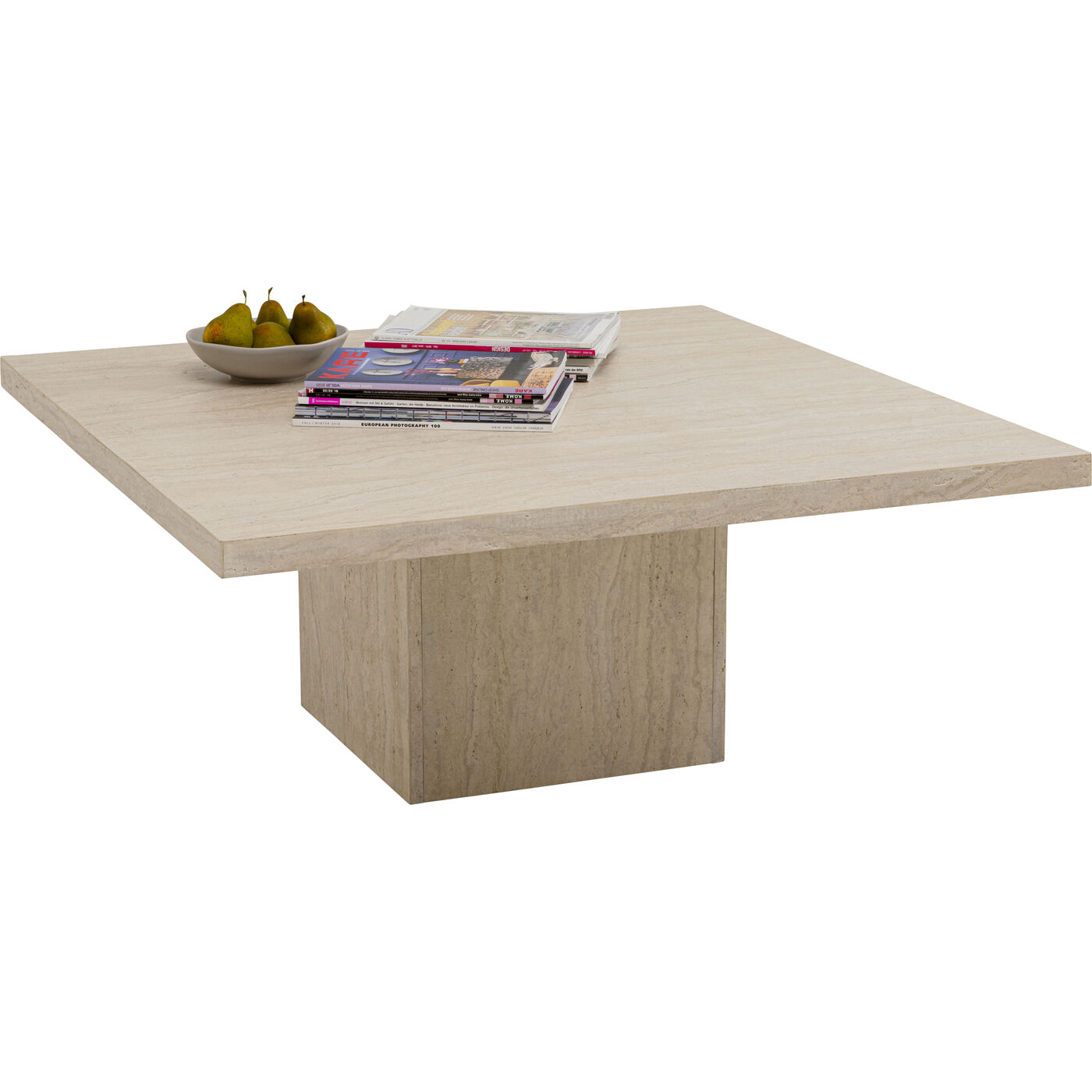 Стол кофейный Travertino 100x100cm KARE 71064