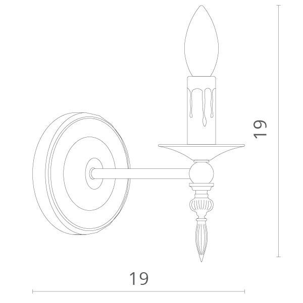 Бра Divinare 4043/04 AP-1