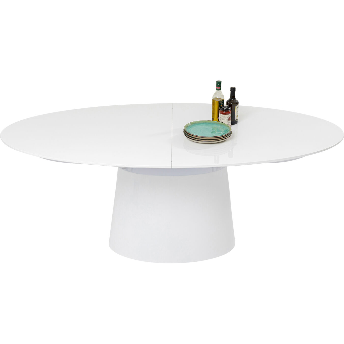 Стол раздвижной Benvenuto White Gloss200(50)x110cm KARE 40819