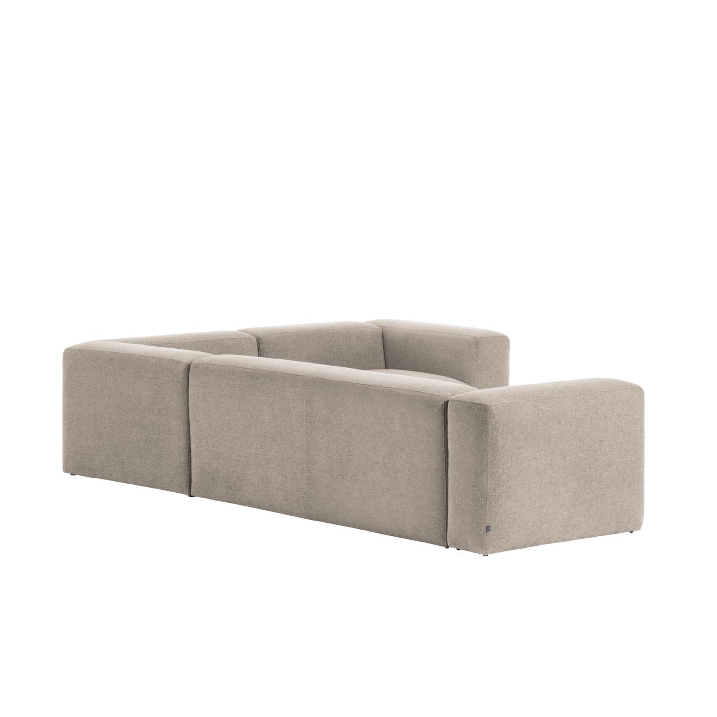Угловой 4-х местный диван Blok 320 x 230 cm бежевый La Forma (ex Julia Grup)
