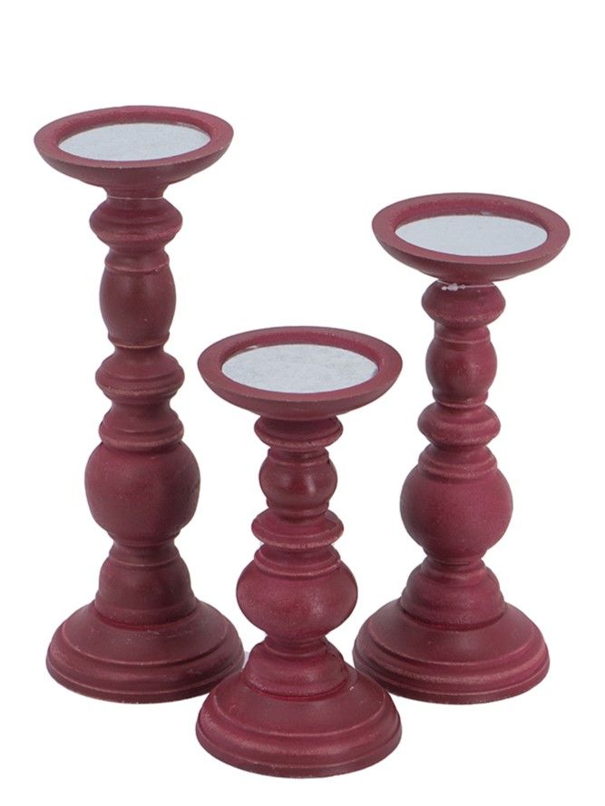 Подсвечники, набор Glasar 480324-RED