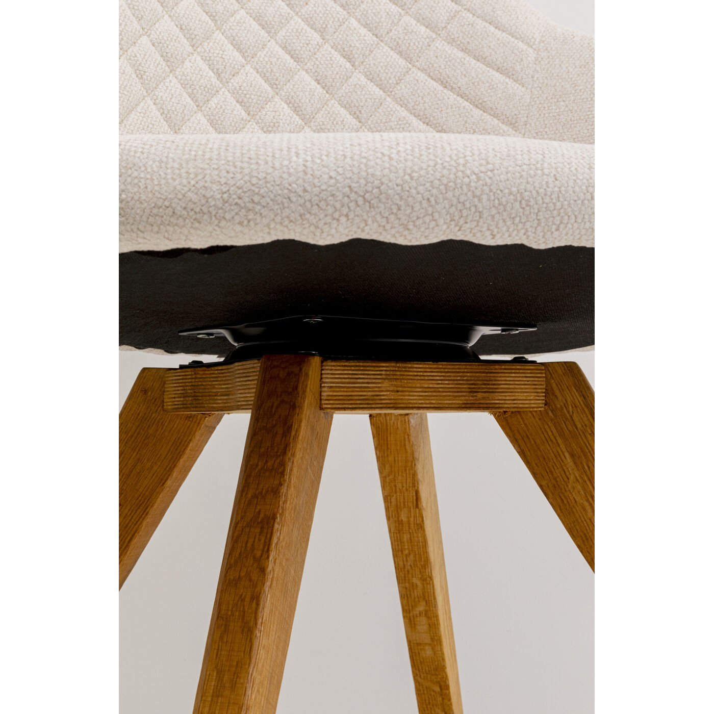 Стул вращающийся Coco Wood Cream KARE 70740