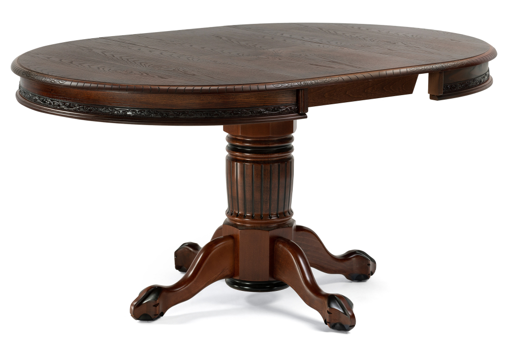 Стол деревянный Woodville Альфред 110(160)х110х80 орех / коричневая патина 450826
