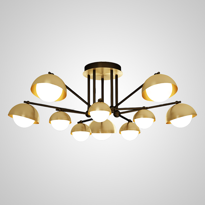Потолочная люстра FABIANA L10 Brass Black by ImperiumLoft