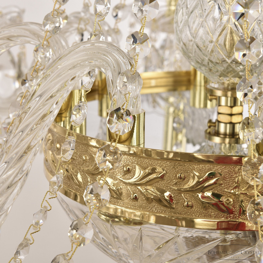 Люстра хрустальная 1451/8/160/250 G Bohemia Ivele Crystal