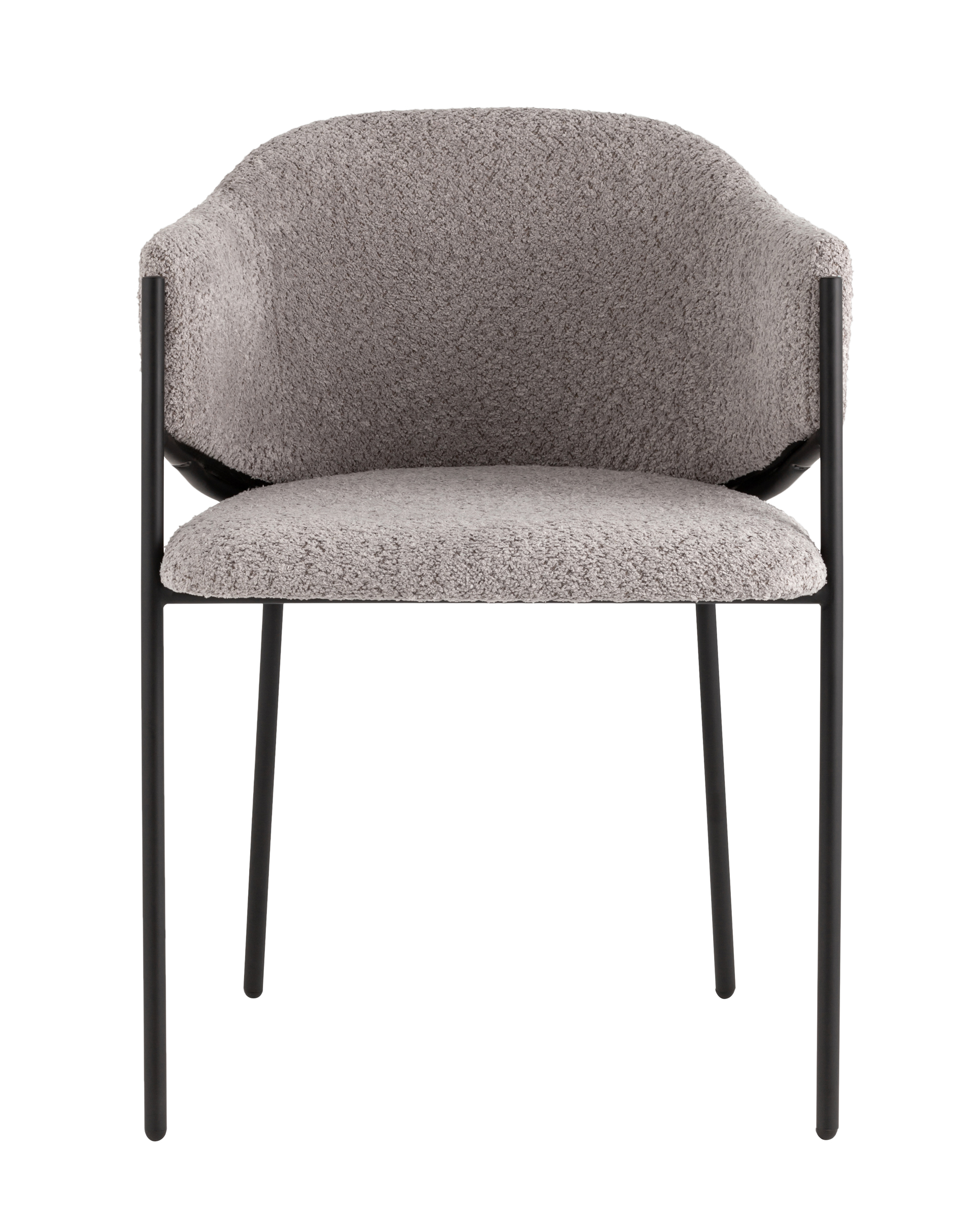 Стул Brace букле серый Stool Group
