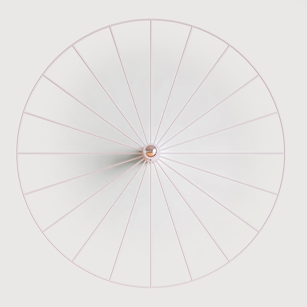 Бра Wheel 90 cm белый + цоколь 20 cm белый Aromas del Campo