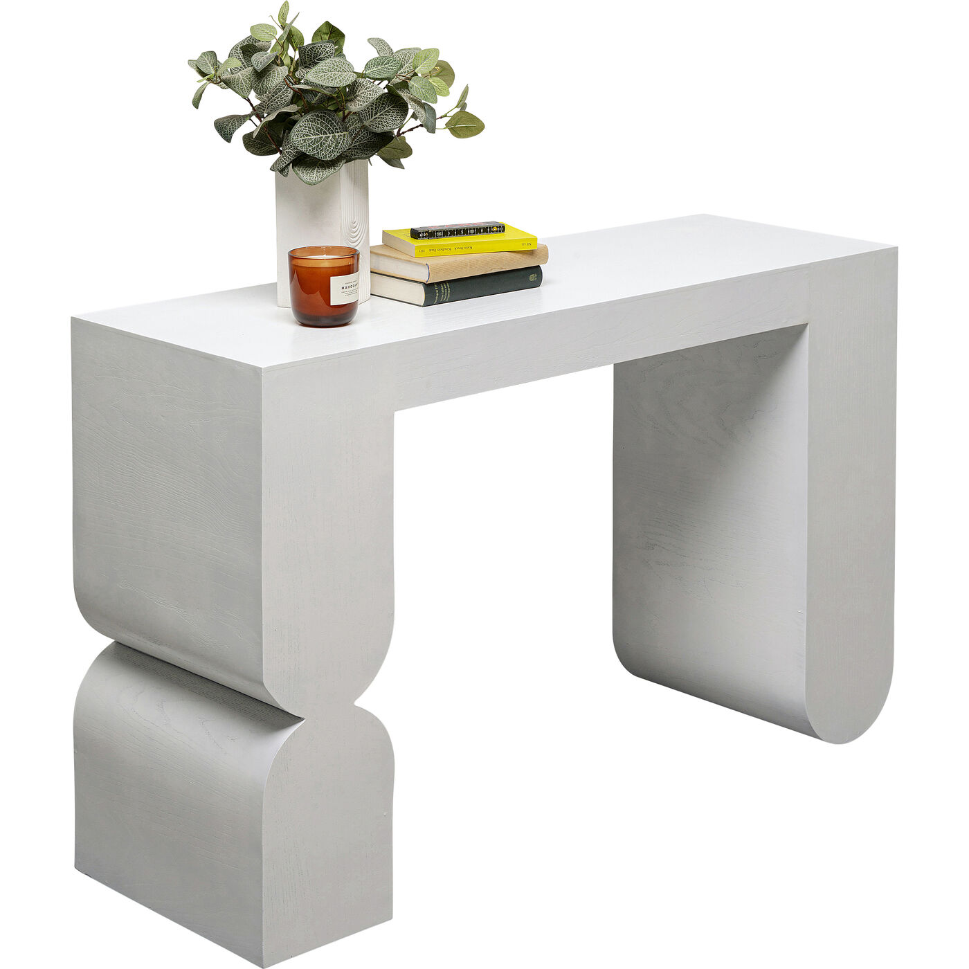 Консоль Curve White 120x85cm KARE 70226