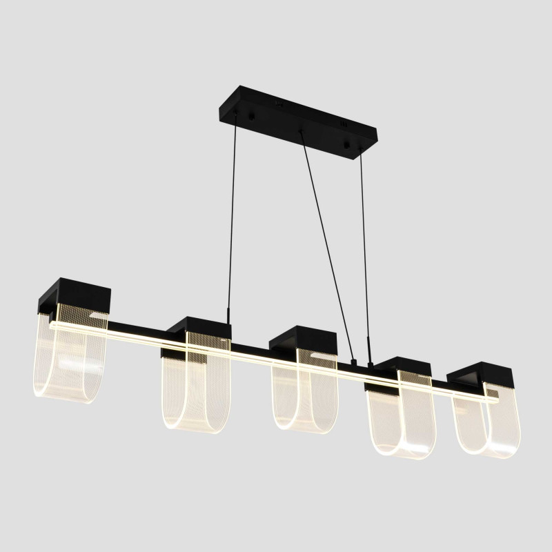 Подвесная люстра LED4U L7707-1200 BK