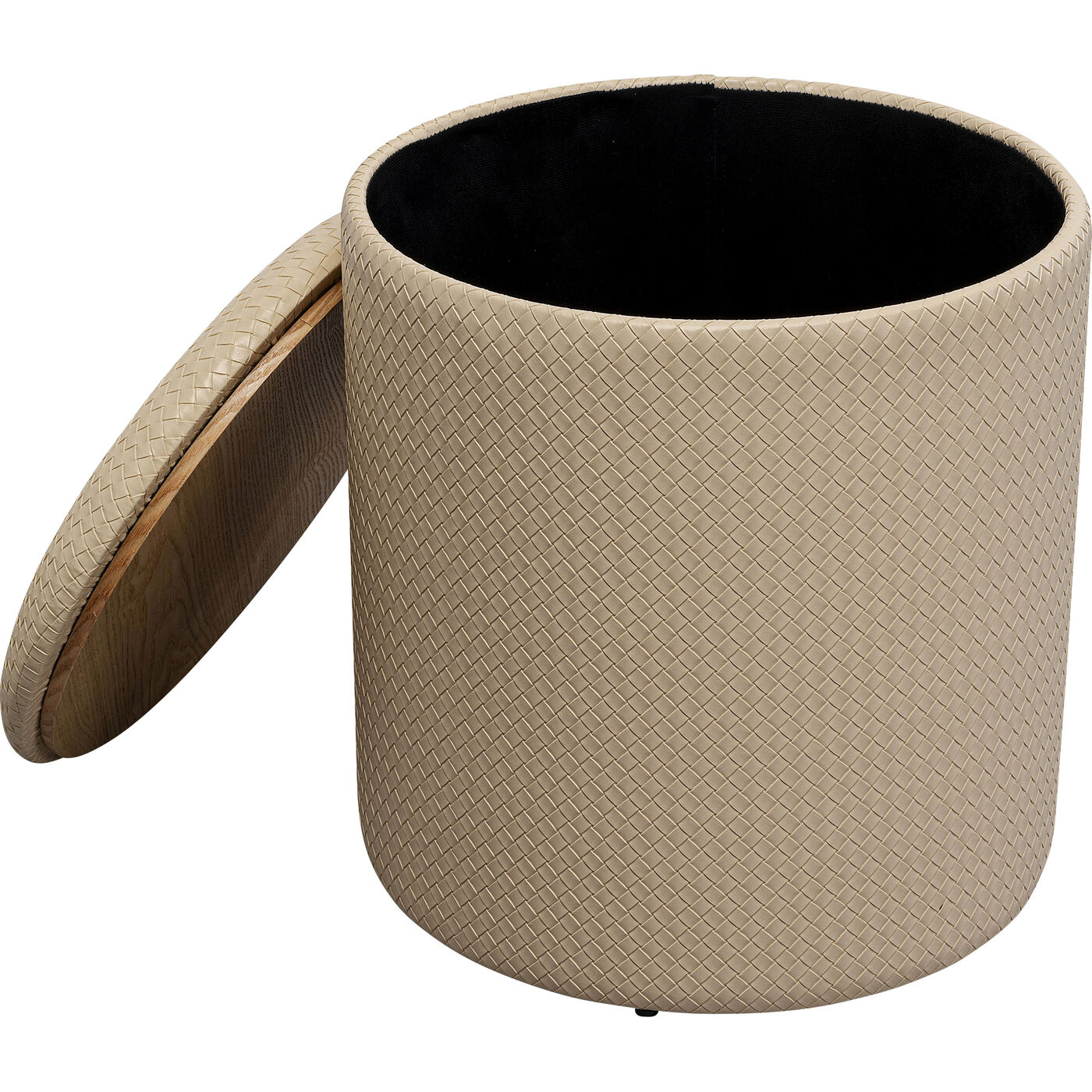 Пуф Venezia Storage Beige Ø40 см KARE 87697
