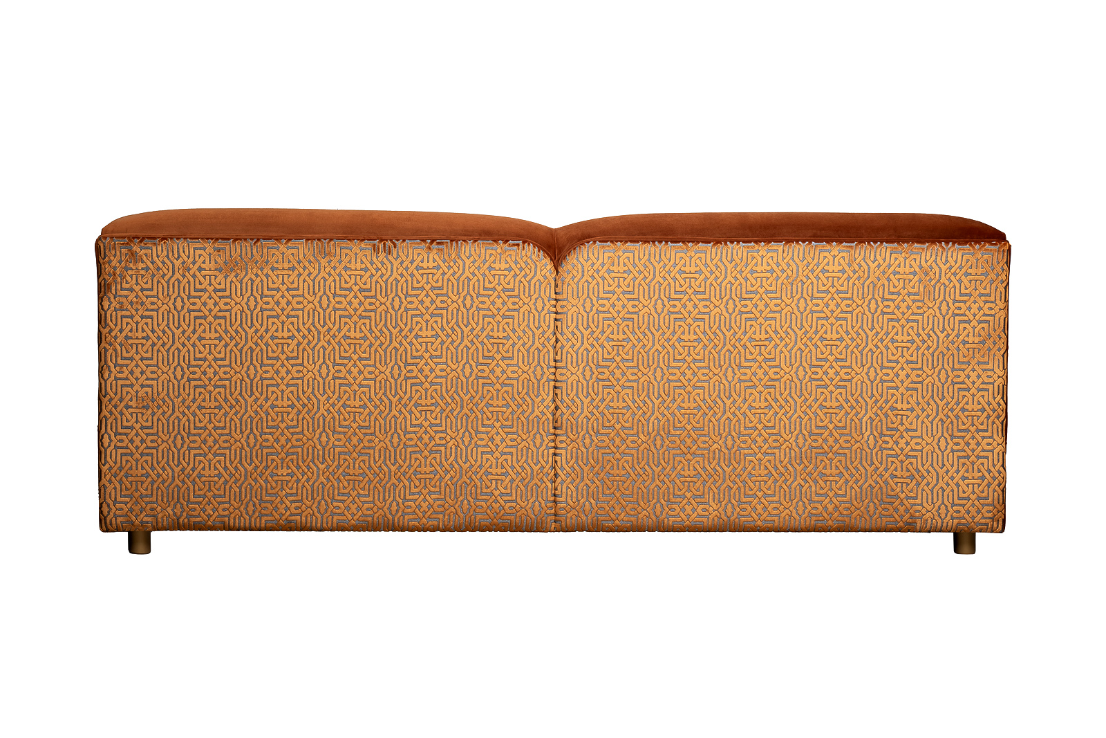 Диван Trevi 230М(К) трехм раскл с кантом оранж Pad32+Lattice ORANG 232*103*88 Garda Decor TREVI-230M-Pad32+Lattice ORANG