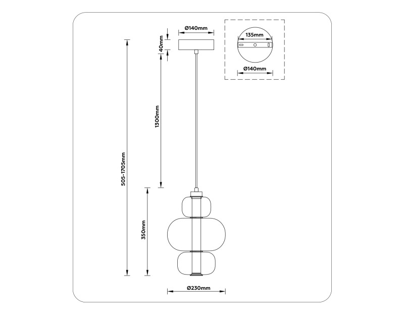 Подвесной светильник Ambrella Light LH11057