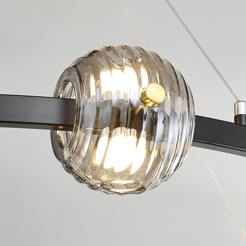 Кольцевая люстра SEMUND D80 Black by ImperiumLoft