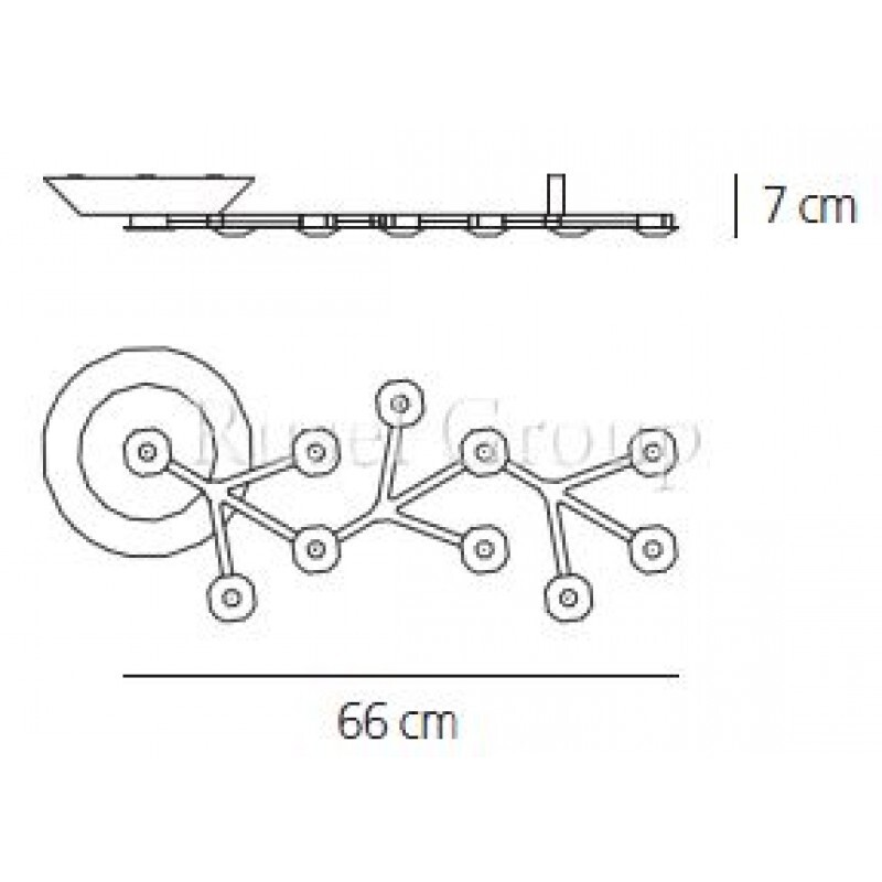 Потолочный светильник Artemide LED NET SOFFITTO LINEARE 66