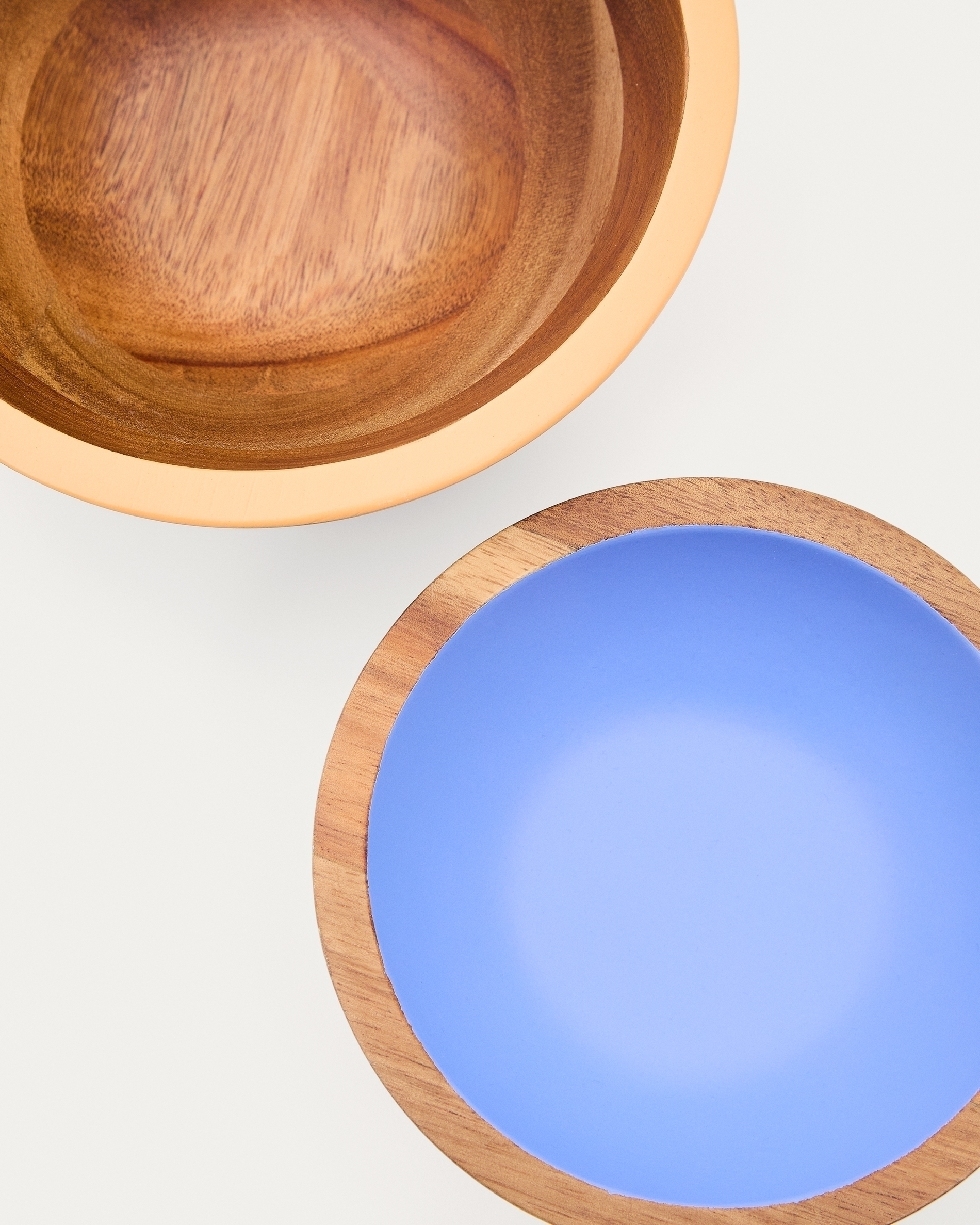 Zairin Набор из 2 разноцветных мисок из древесины акации La Forma (ex Julia Grup)