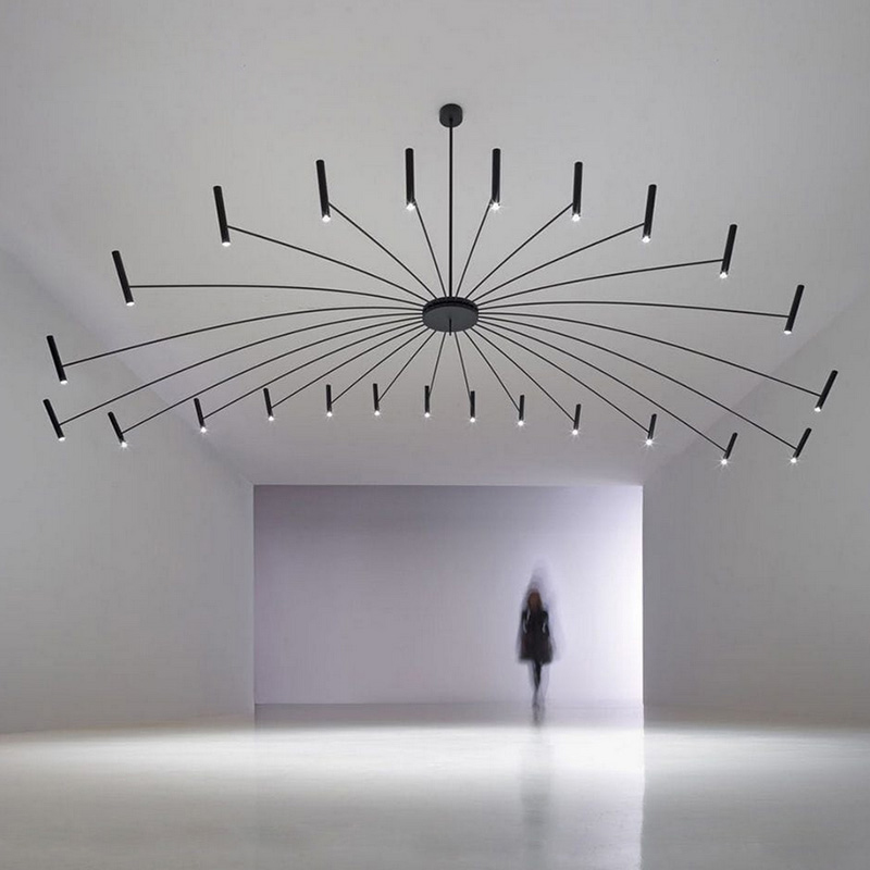 Люстра POP P40 Chandelier 12 lamps D100 Mod.A Black by ImperiumLoft