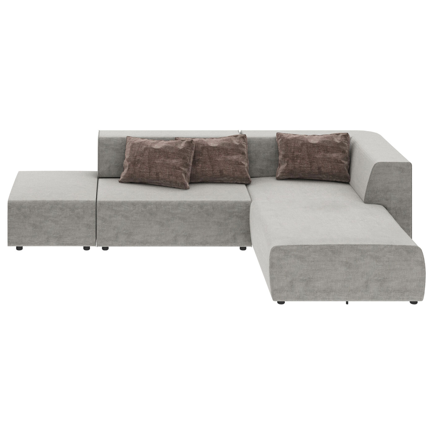 Угловой диван Infinity Vegas Grey 337 см KARE 86051