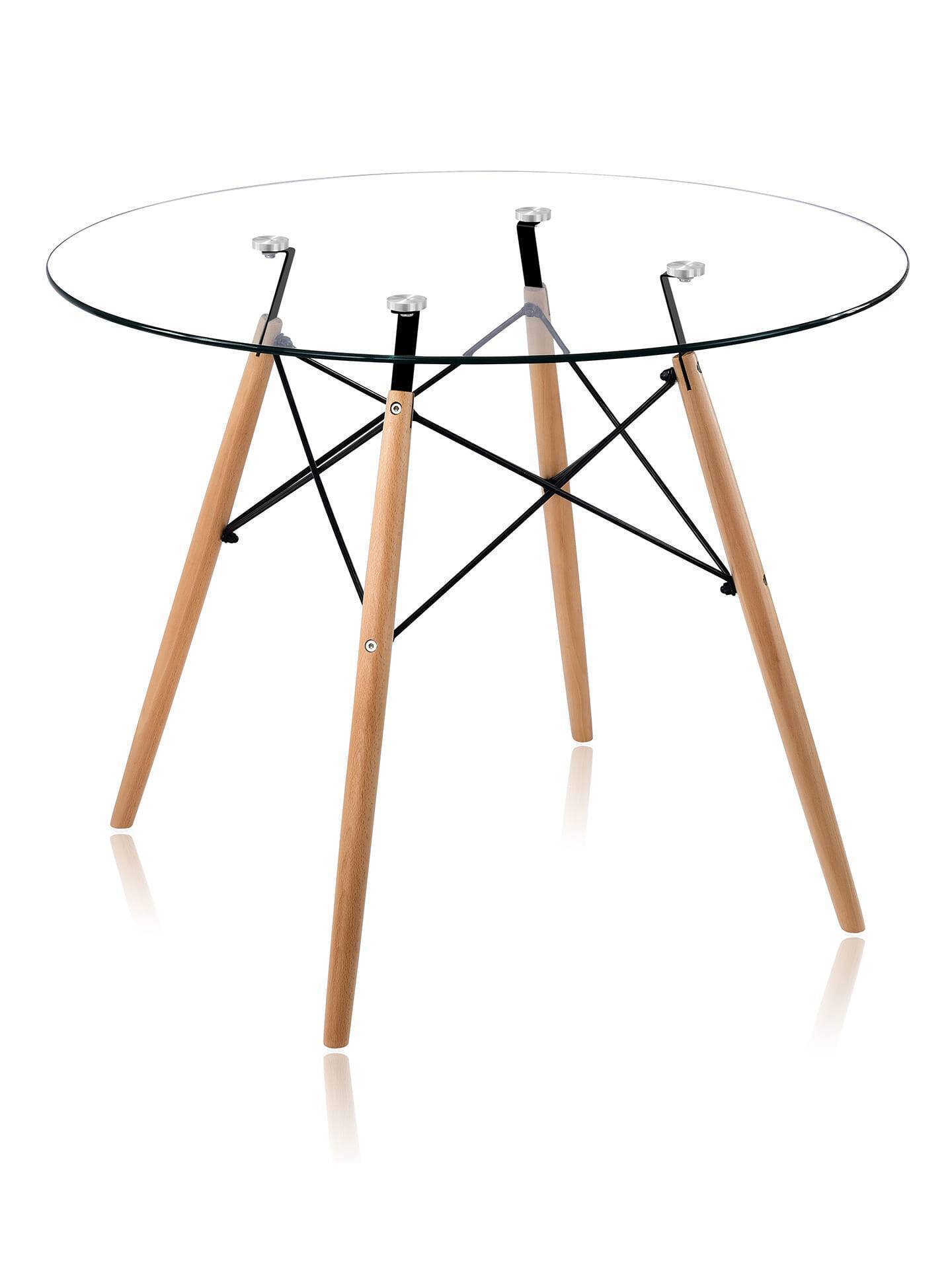 Стол DSW 90, прозрачный Stool Group