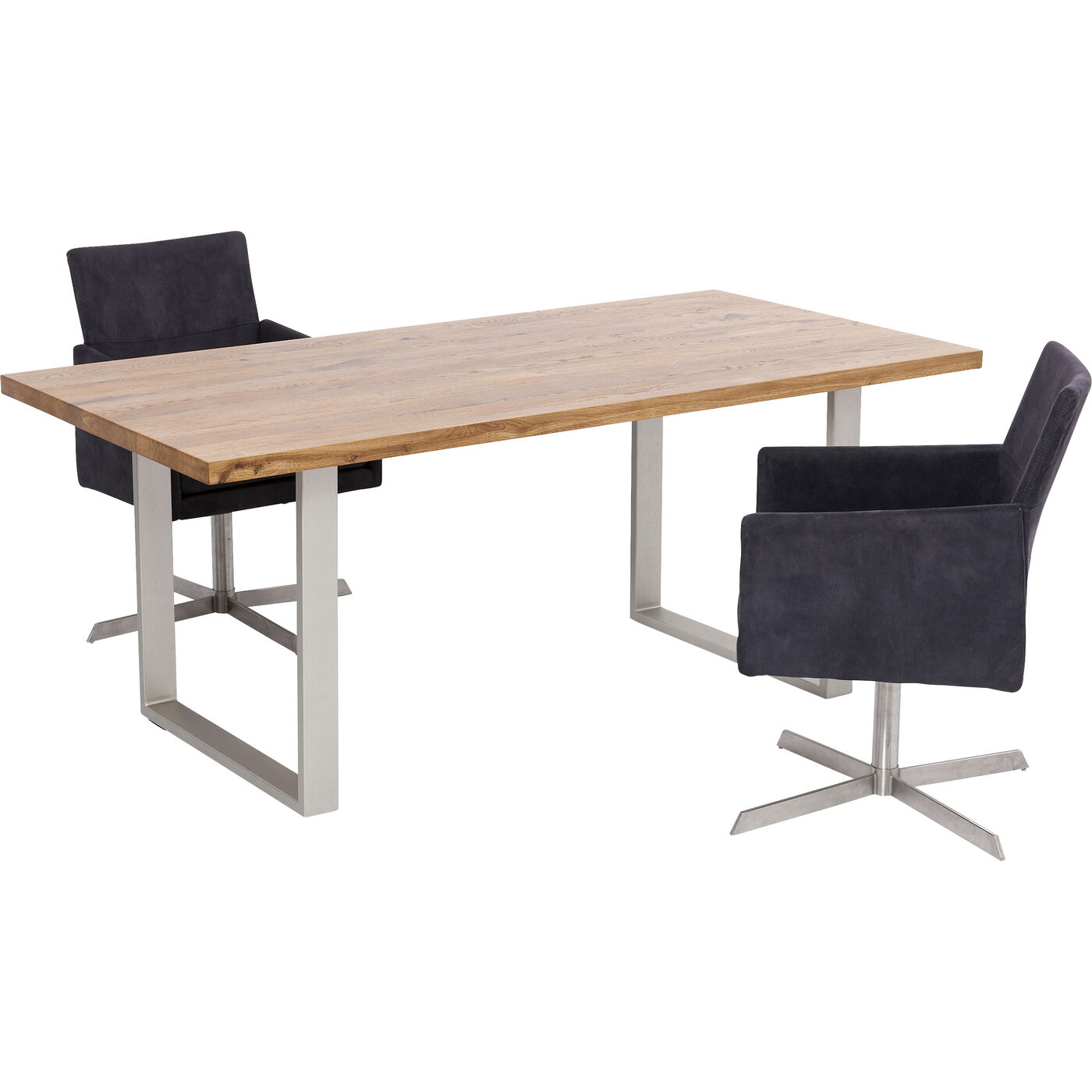 Стол Jackie Oak GK Silver 200x100 см KARE 84526