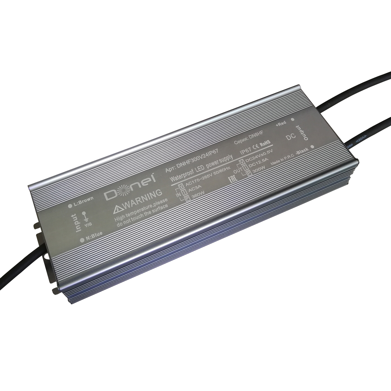 Блок питания для светодиодной ленты Donolux DNHF300V24IP67