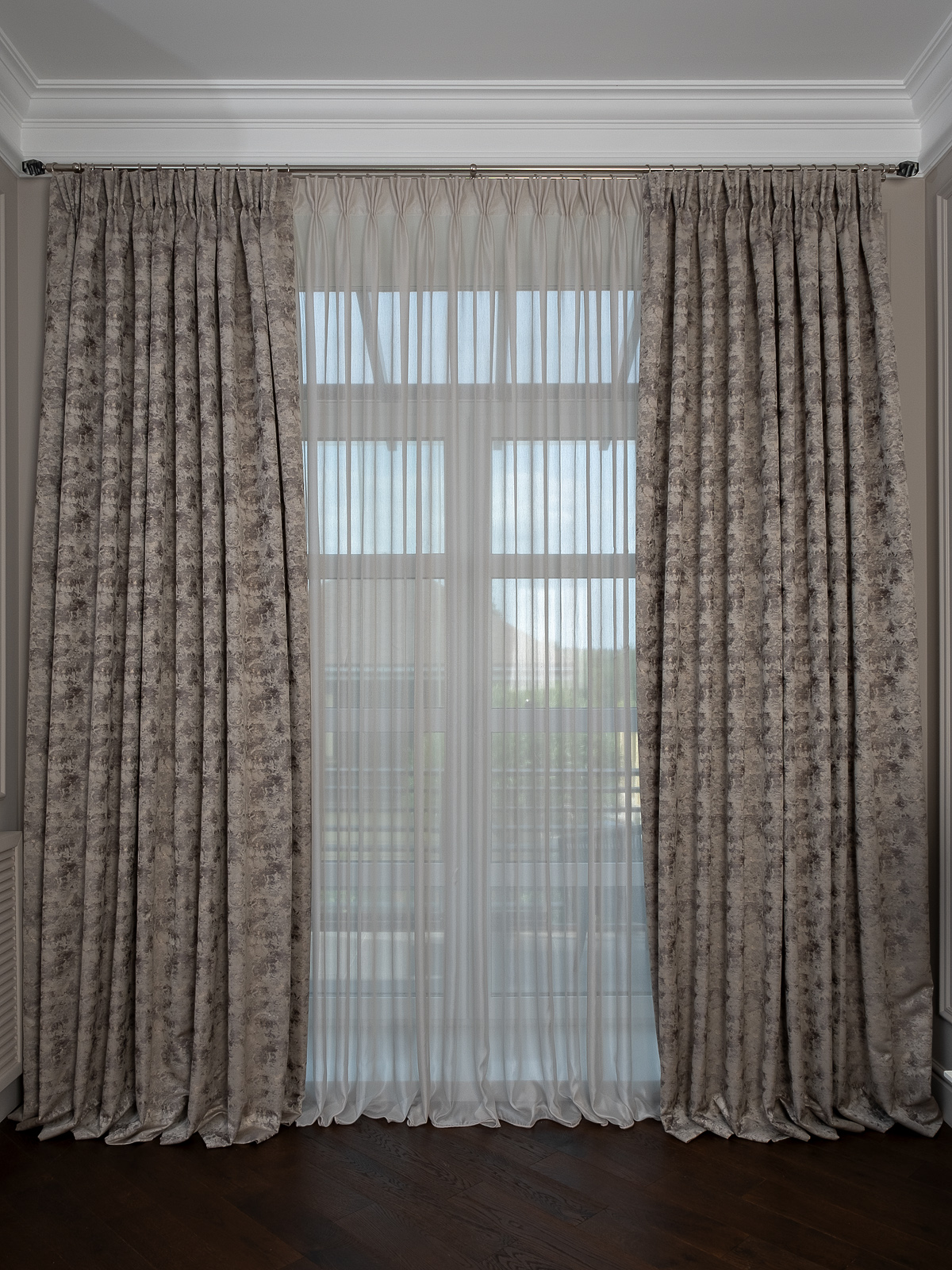 Портьера MIRAGE 275х260см бронзовая Garda Decor 121GD-00008/1