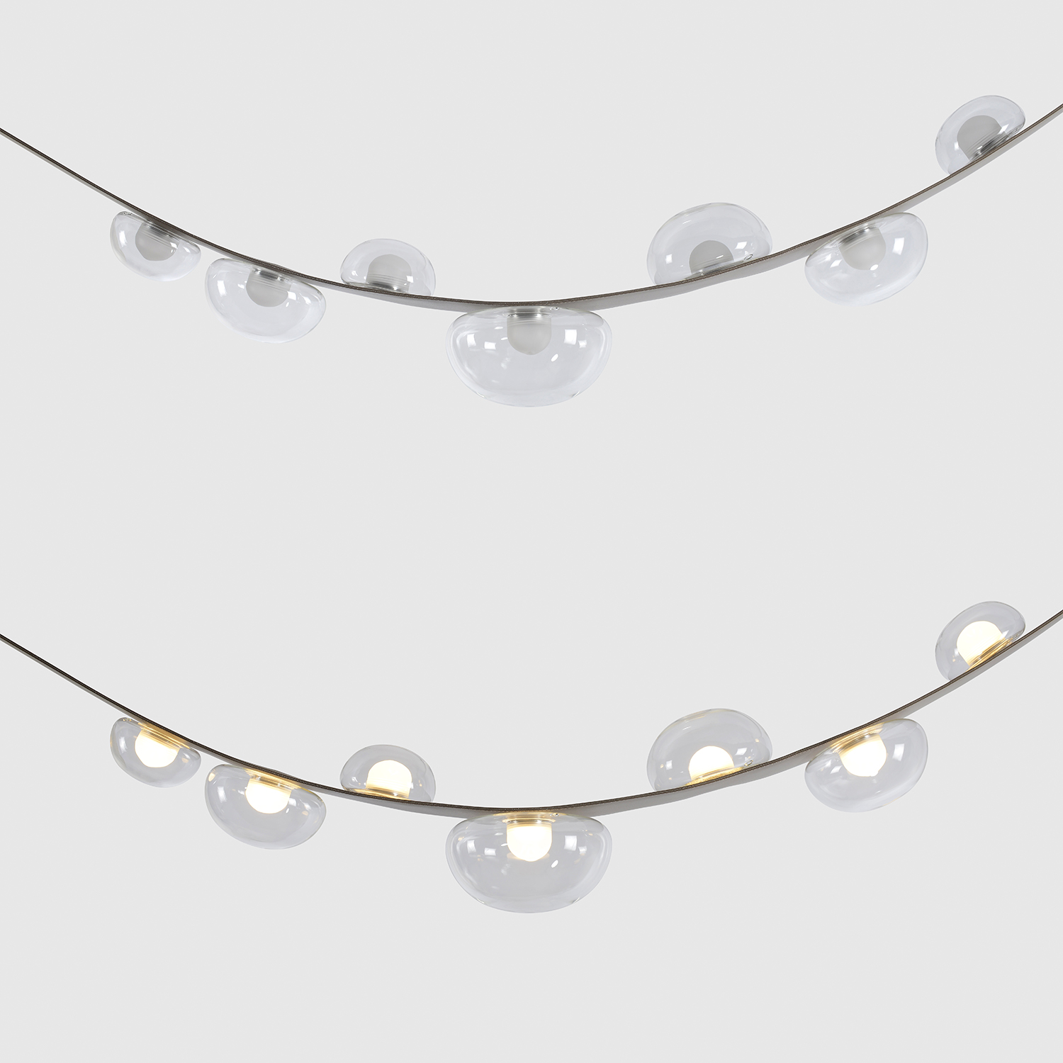 Светильник подвесной Crystal Lux BOSQUE SP7 L3000 GREY/TRANSPARENT