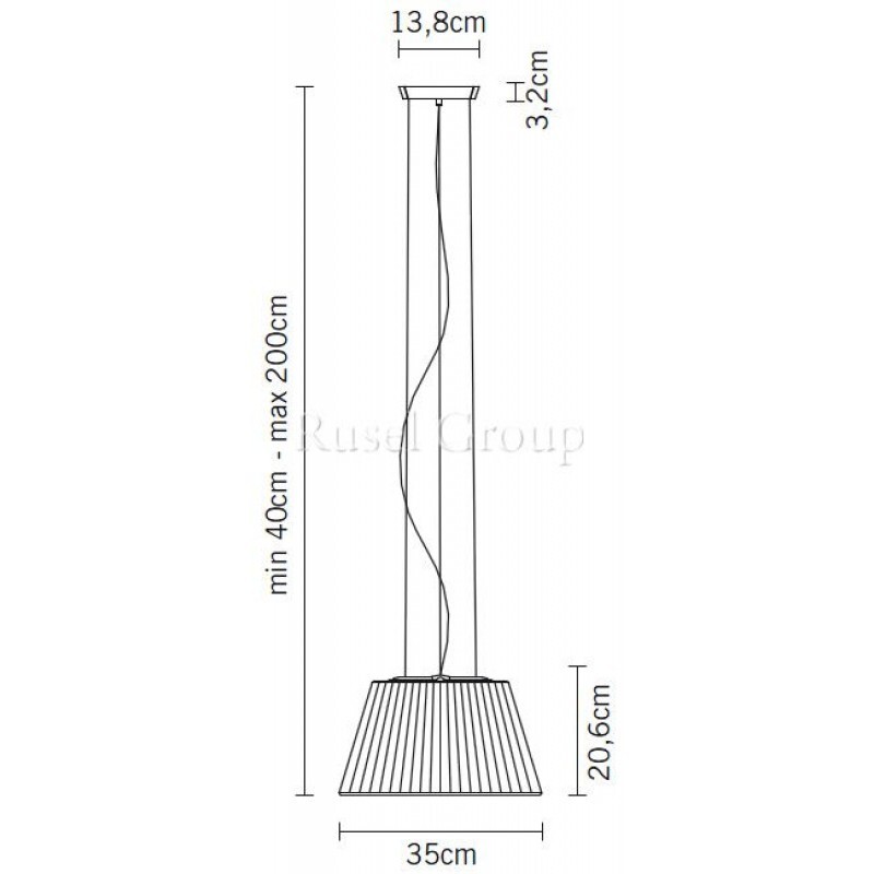 Подвесной светильник Fabbian Flow D87 A03 15
