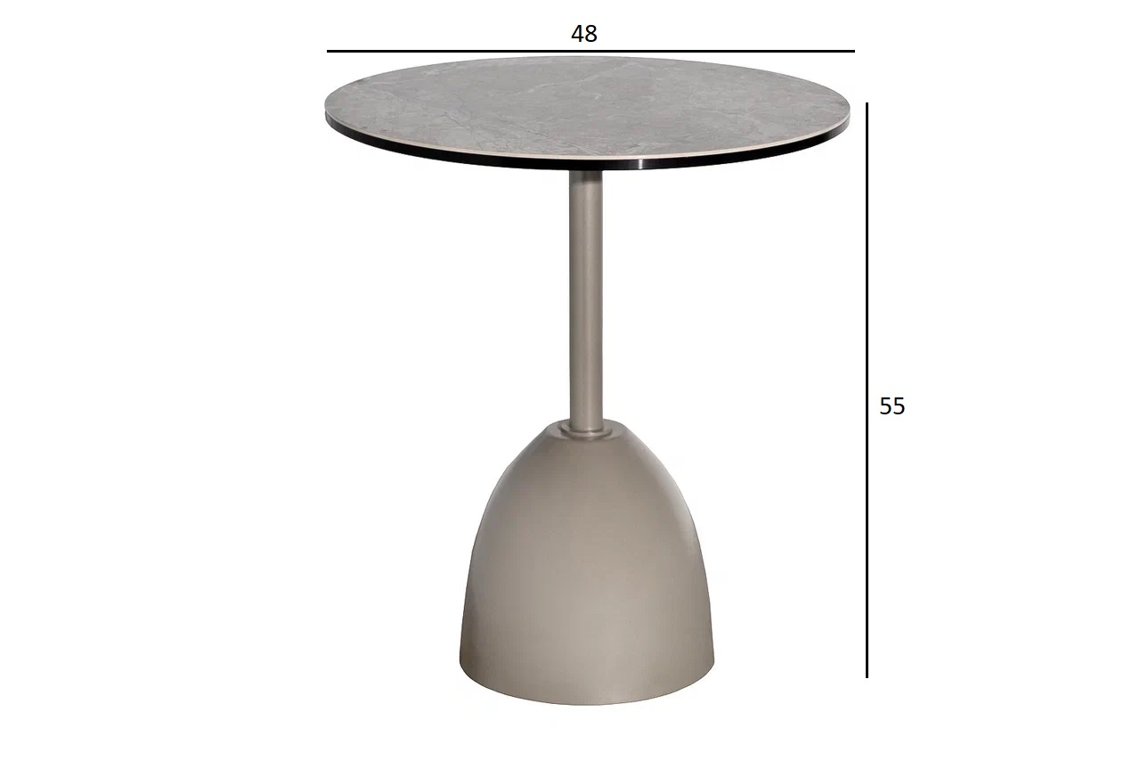 Стол журнальный, керамика Augustus Gray d48*55 Garda Decor 57EL-17012