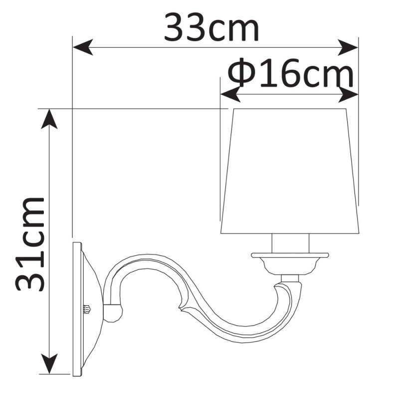 Бра Arte Lamp A9395AP-1WG