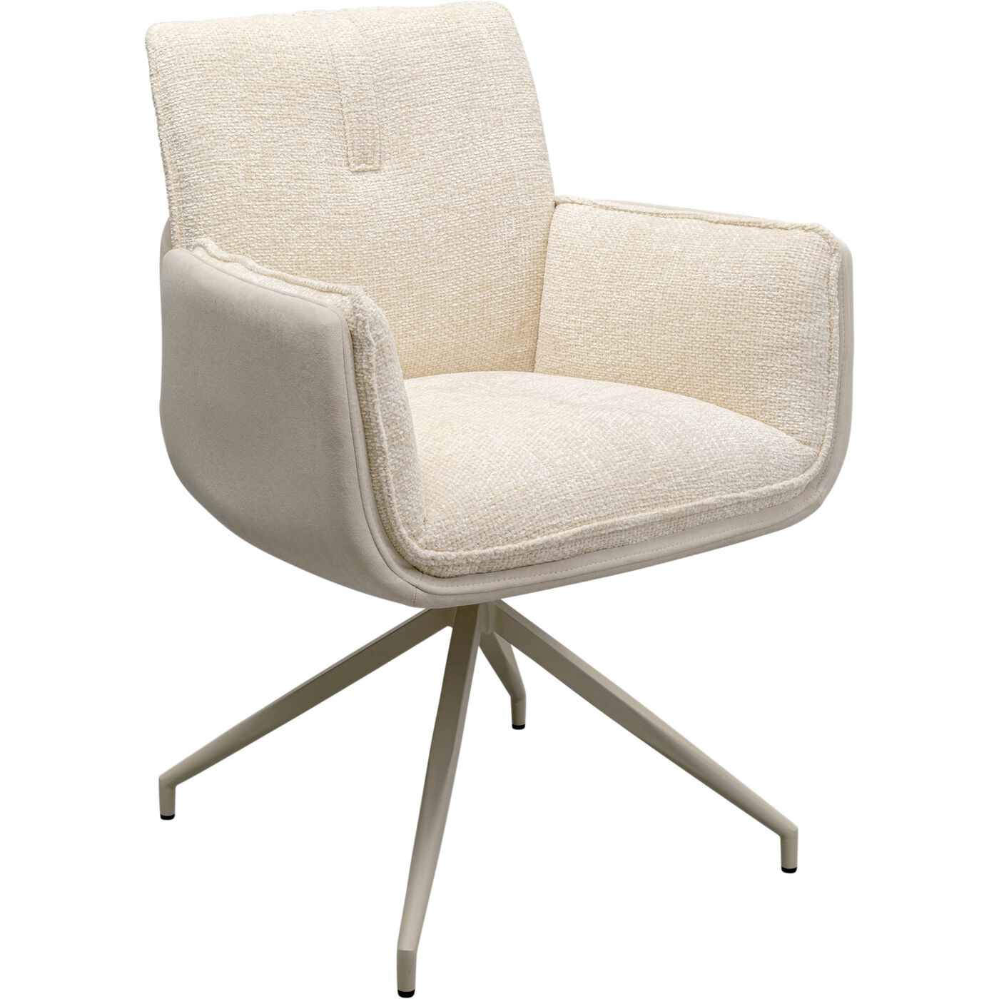 Кресло вращающееся Hilla White KARE 70255