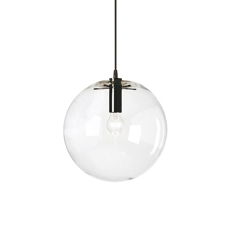 Подвесной светильник  Delight Collection Ball 40 black/clear