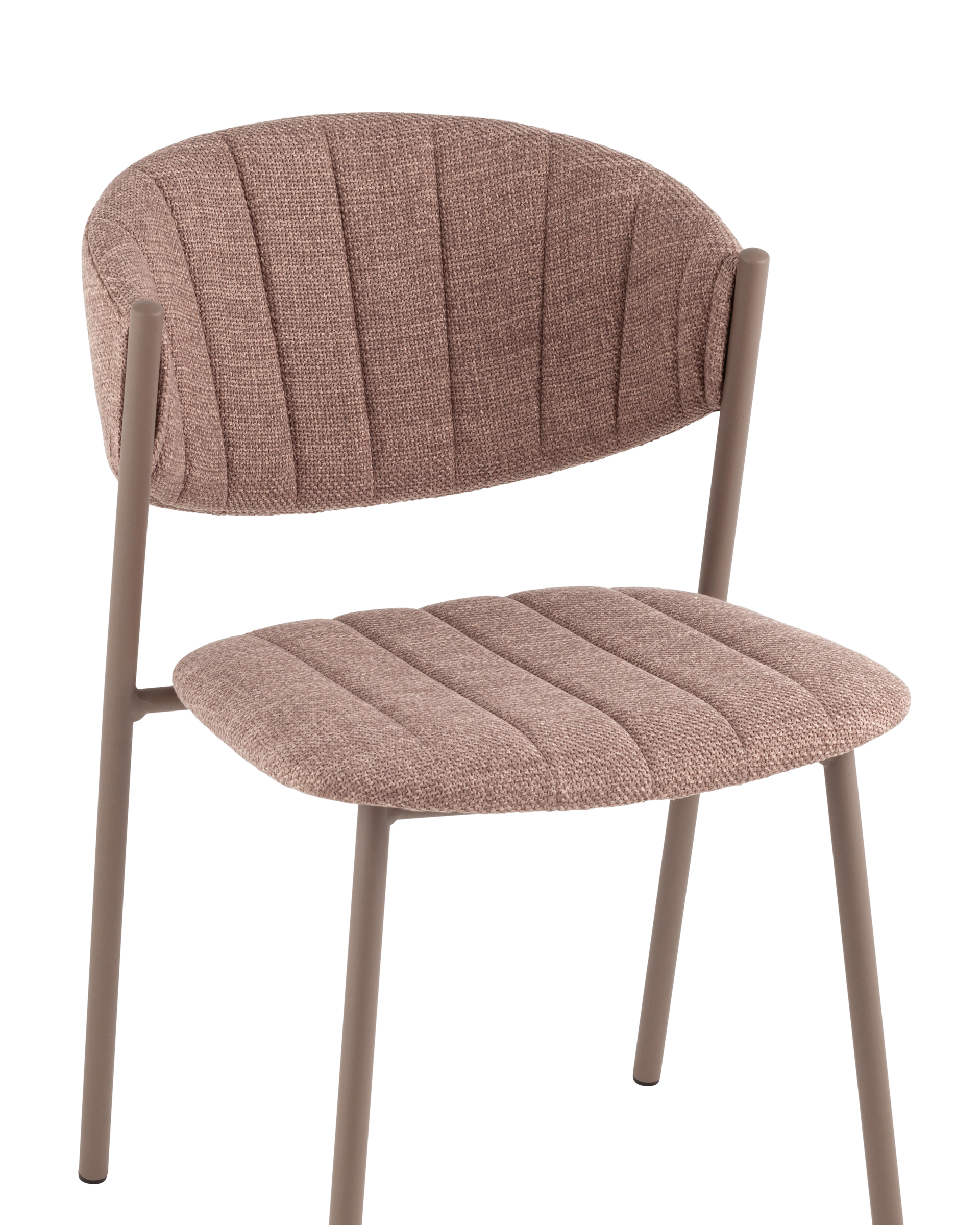 Стул Харпер ткань рогожка капучино каркас бежево-серый матовый Stool Group