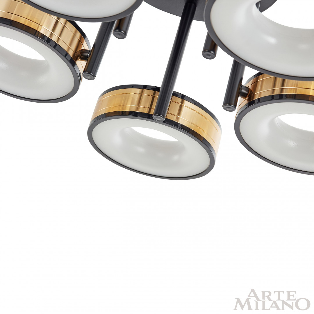 Светильник светодиодный 271040/5R BK/GD Arte Milano
