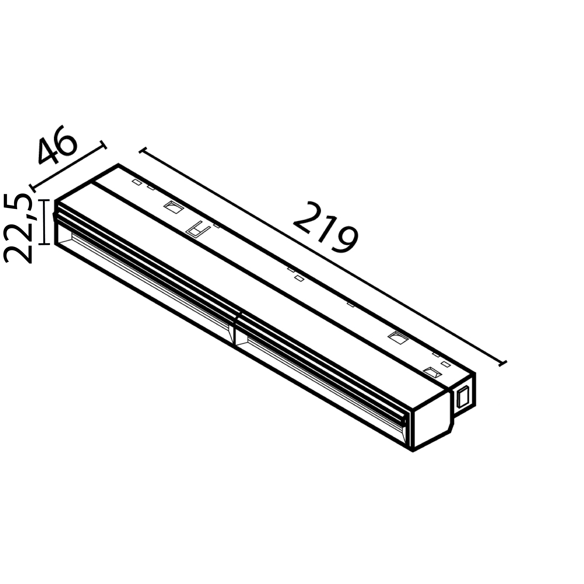 Трековый светильник Technical TR106-2-12W3K-B