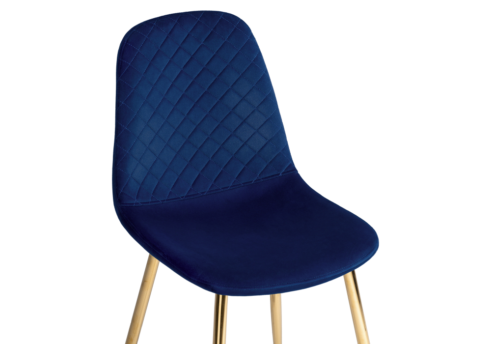 Стул Woodville Dabl dark blue / gold 15290