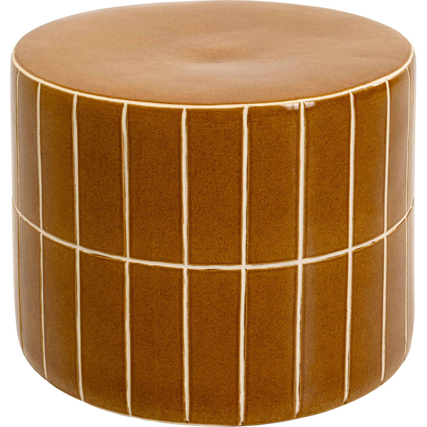 Стол приставной Bliss Tile Orange Ø42cm KARE 71027