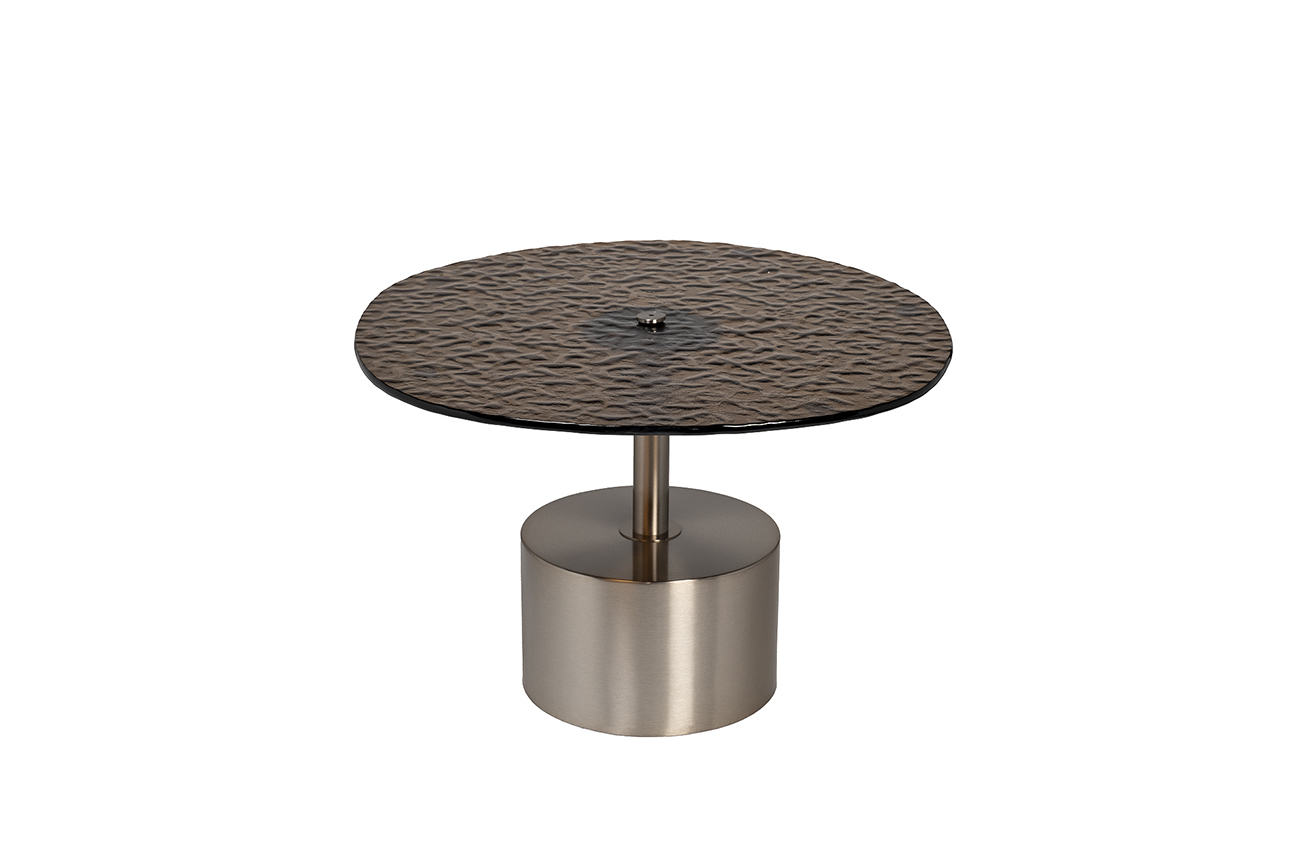 Столик журнальный с рельефным тонированным стеклом Garda Decor 57EL-10852