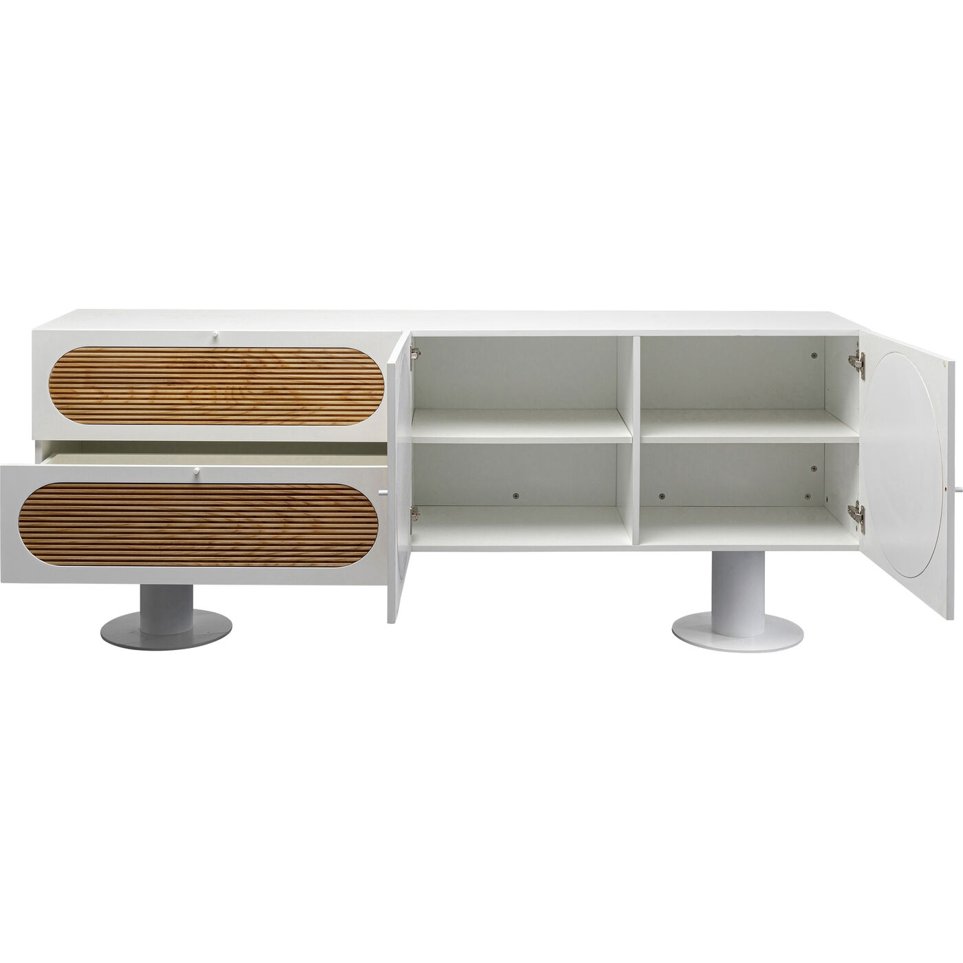 Комод широкий Atomic White 183x76 см KARE 87690