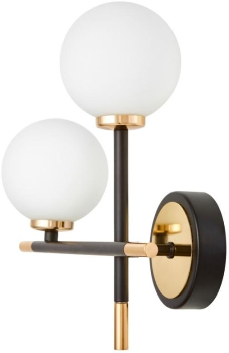 Настенный светильник Lumina Deco LDW 6033N-2 BK+FGD