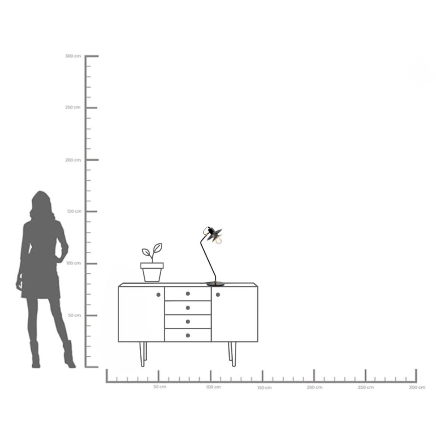 Светильник настольный Speaker 54cm KARE 56466