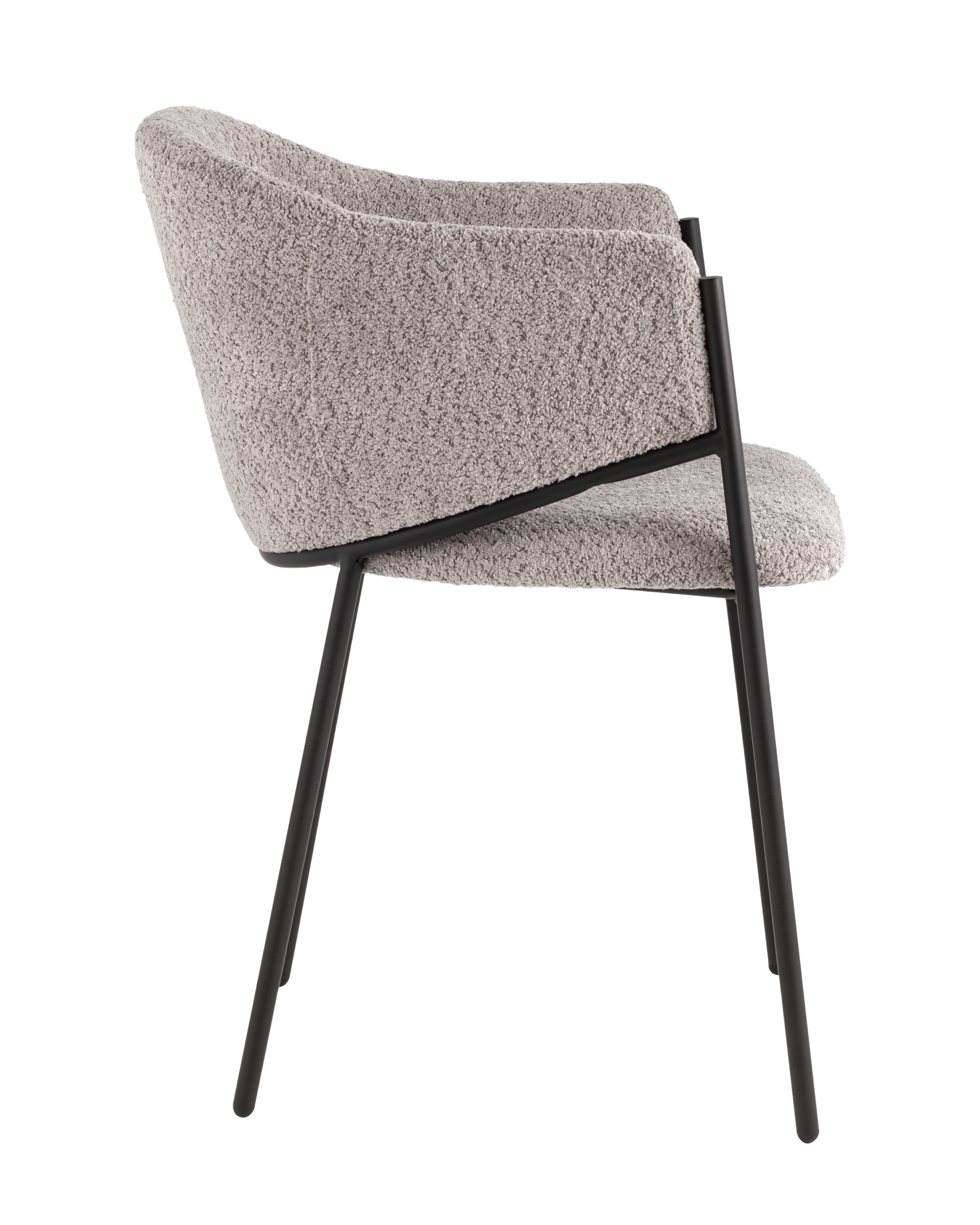 Стул Brace букле серый Stool Group
