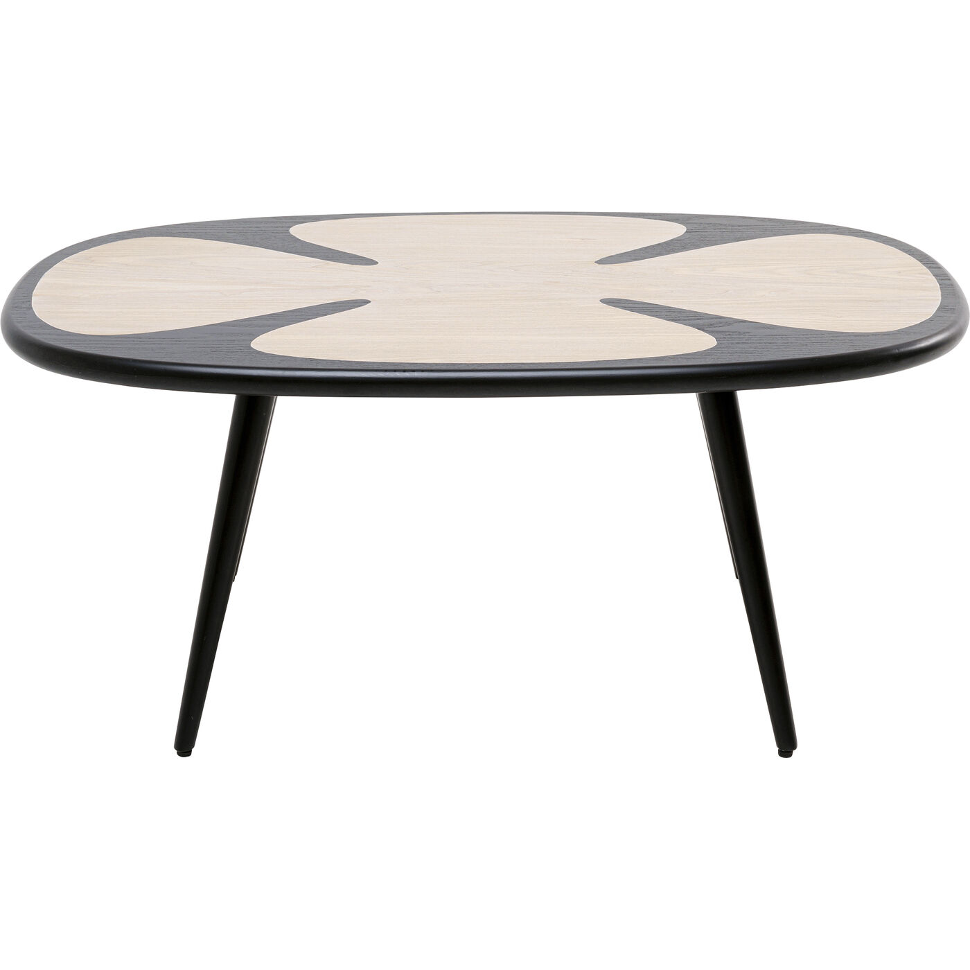 Стол кофейный KARE x Karim Rashid Petal Nature Black 90x60cm KARE 70845