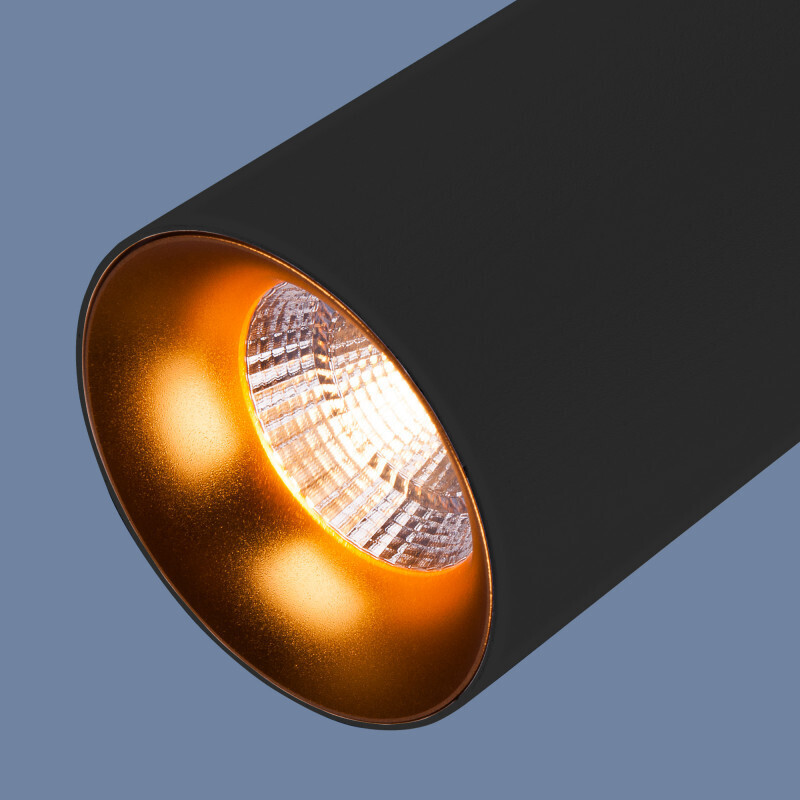 Подвесной светильник Elektrostandard DLS021 9+4W 4200К черный матовый/золото