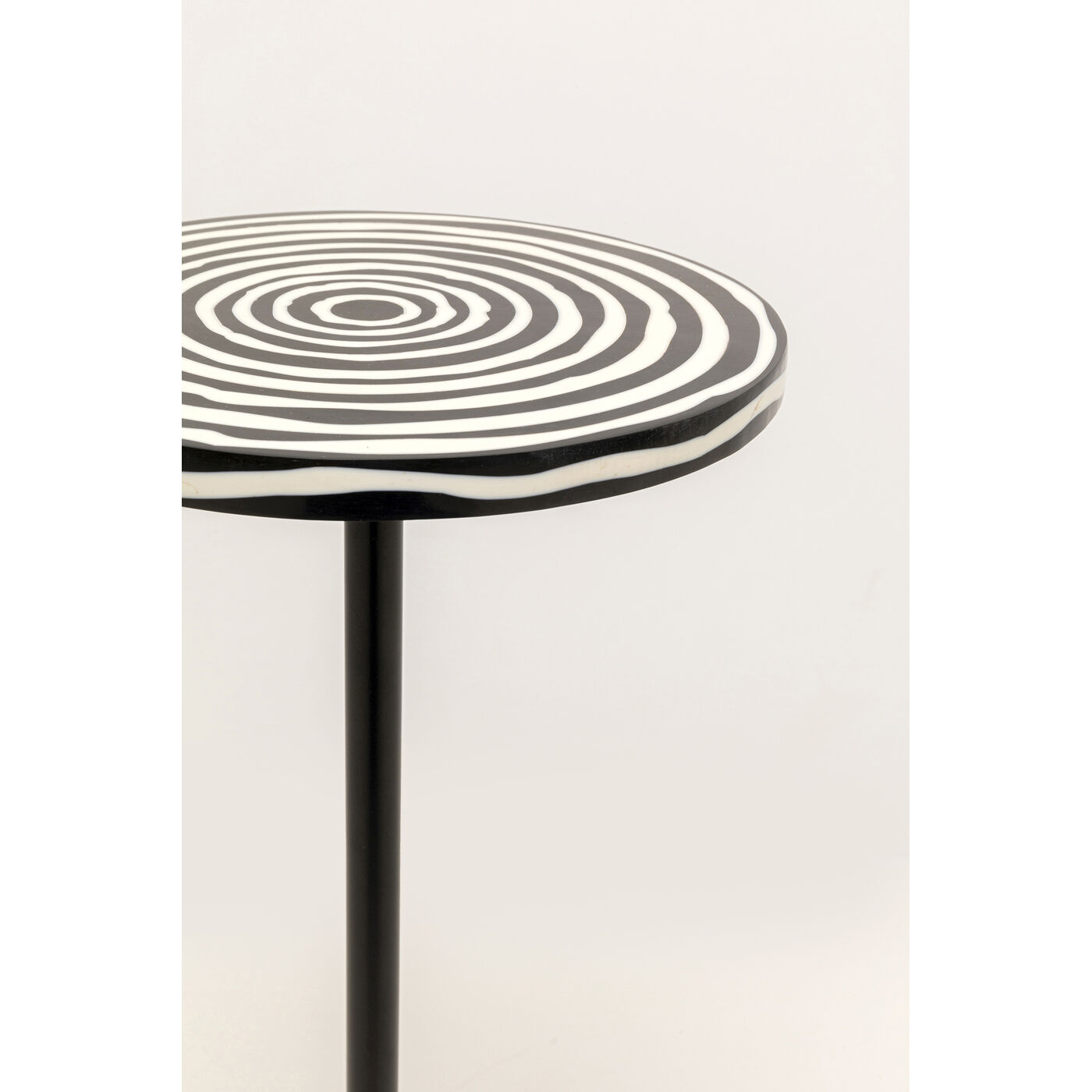 Стол приставной Domero Swirl Black Ø25cm KARE 71120