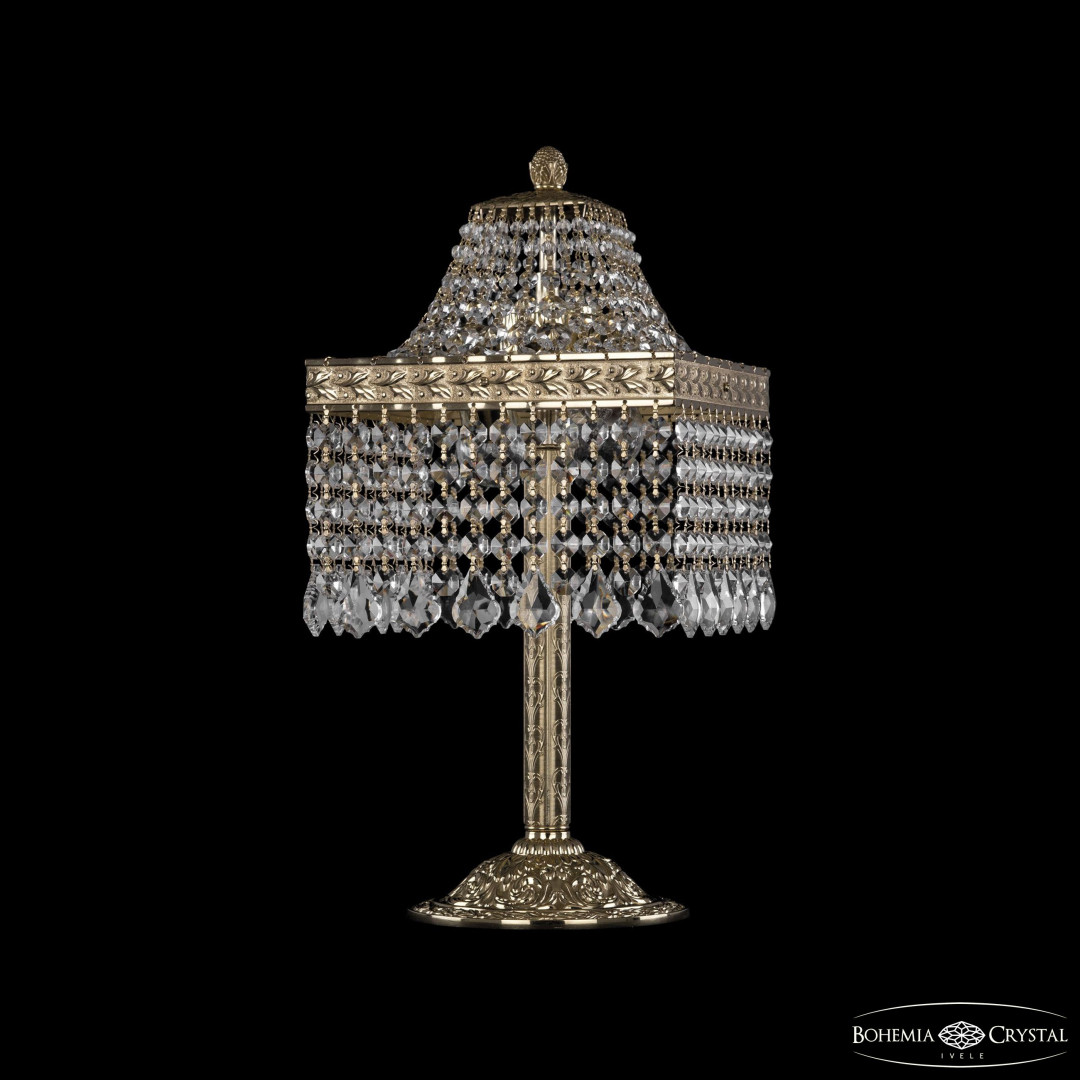 Настольная лампа столб хрустальный 19202L6/H/20IV G Leafs-Лист