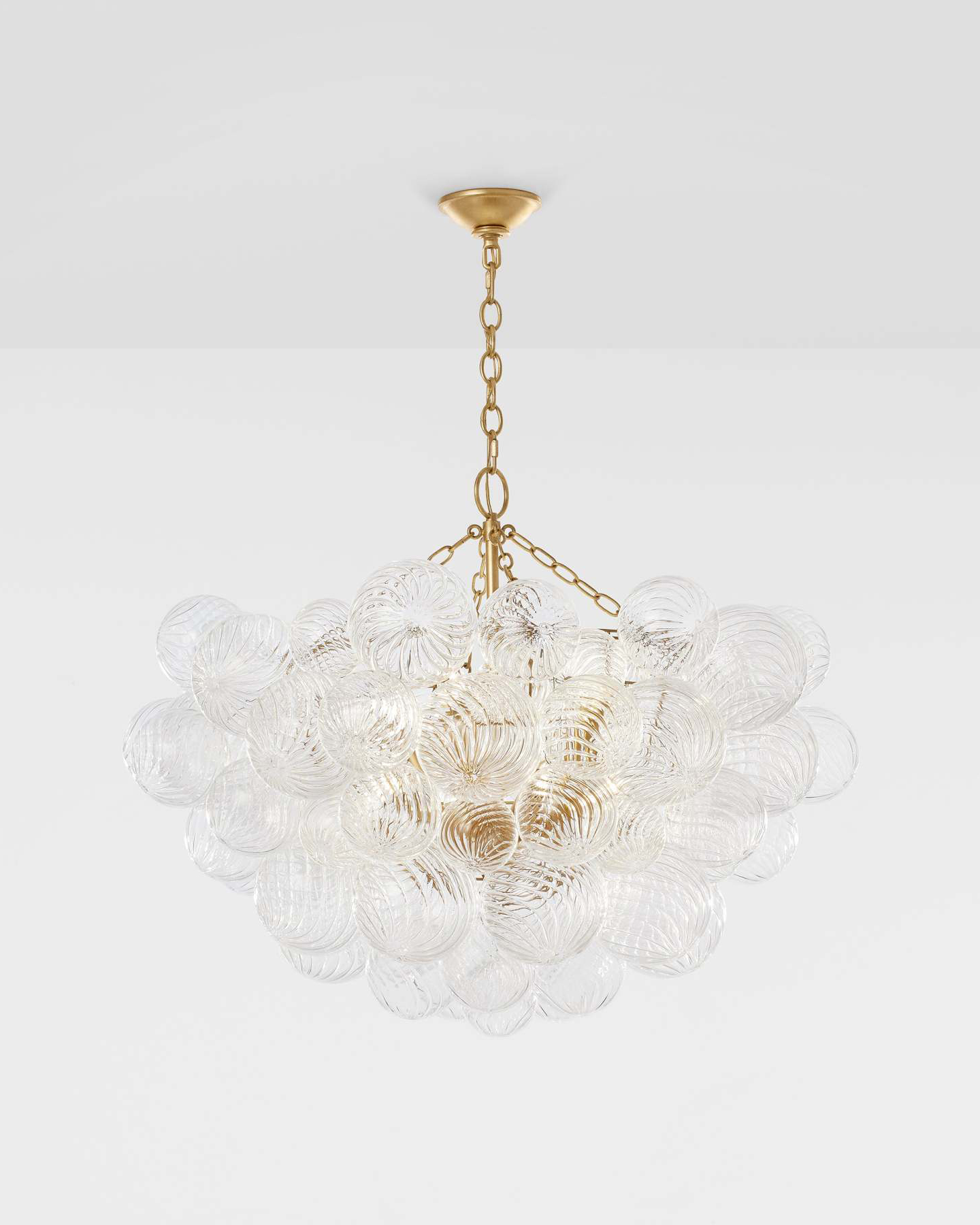 Большая стеклянная люстра Алисия [L] Louvre Home LHLCH420324SWL