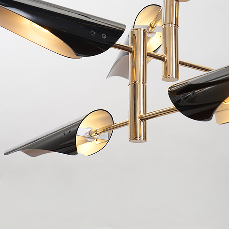 Люстра Cross cable no 407 D125 4 lights Black by ImperiumLoft