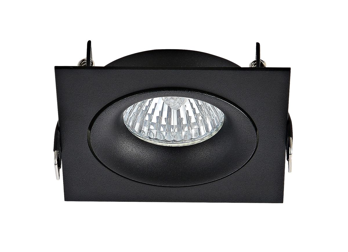 Встраиваемый поворотный светильник под сменную лампу Donolux DL18412/01TSQ Black