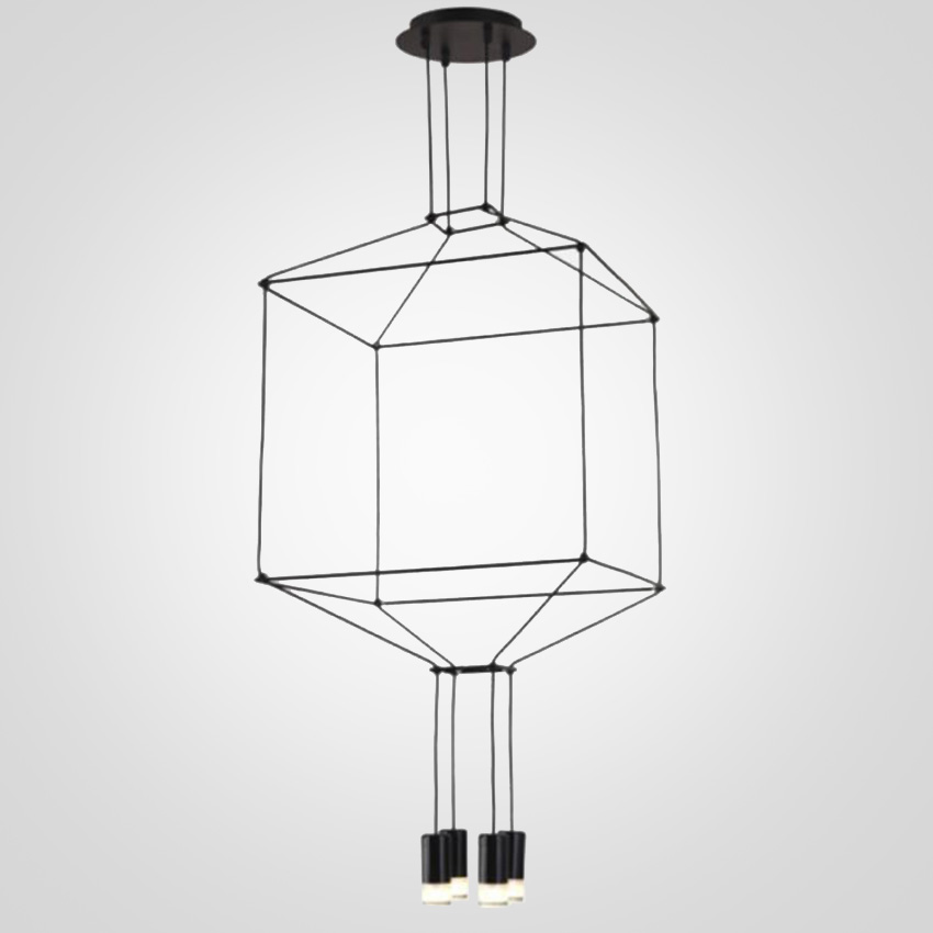Подвесной светильник Via Wireflow polyhedral 0311 Pendan Light by ImperiumLoft